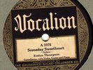 78 rpm Jazz – Evelyn Thompson – Vocalion 1075