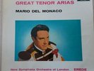 Mario Del Monaco  Great Tenor Arias New Symph  Orch of London Sxl 2122 Decca lp