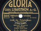 SCHELLACK Ernst Busch/Hanns Eisler Lied Der Bergarbeiter / Lied Der Arbeitslos