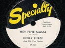 78tk-R&B-SPECIALTY 461-Henry Pierce & his 5 Notes