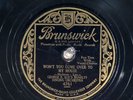 78 RPM -- George E. Lee's Orchestra Novelty Singing Or, Brunswick 4761, EE- Jazz