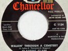 CLAUDINE CLARK Walkin’ Through Cemetery / Telephone CHANCELLOR 45 Halloween