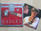 THE EAGLES Live UK double vinyl LP with inners and poster Asylum 1980 Ex+