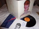 DAVID BOWIE - ALADDIN SANE 1ST ISSUE WITH FAN CLUB CARD RCA 1973 UK 3T/3T LP