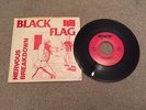 Black Flag - Nervous Breakdown punk 7 inch PS, red label, early 3rd press - SST