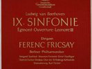 FRICSAY BEETHOVEN SYMPHONY NO.9 DGG ED.1 RED STEREO TULIP 2LP SLPM 138002/003 EX