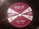 Carl Perkins Rare 78 RPM Y-O-U/This Life I Live