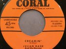 JULIAN DASH Creamin' /Goin' Along '50 Coral 45 jump R&B jazz tenor sax instro NM