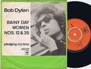 BOB DYLAN Rainy Day Women Danish 45PS 1966