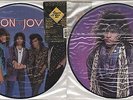BON JOVI Slippery When Wet  LP Picture Disc In Stickered Pvc Wallet, Rare Orig 1