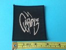 Quartz early 80s sew on patch (2) silver