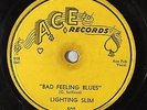 HEAR  RARE Harmonica Blues 78 LIGHTNING SLIM Bad Feeling/Slim Boogie ACE 505