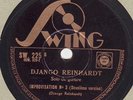 78rpm – Django Reinhardt – Improvisation No. 3 Guitar Solo – Swing 225 – E+
