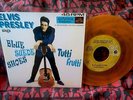 Elvis Presley Blue Suede Shoes / Tutti Frutti 45 RARE sleeve gold vinyl 7