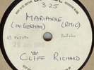 CLIFF RICHARD**MARIANNE**ACETATE**SUNG IN GERMAN**LISTEN TO IT