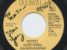 Hear- Rare Country 45- Autographed- Steve Young- Whiskey- Buddy Emmons on Steel