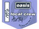Oasis - be here now live ´97 - Konzert-Satin-Pass - Local Crew - Sammlerstück