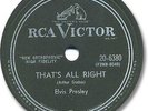 Rare ELVIS PRESLEY Rock'n Roll 78 RPM Record. That's Al Right (Mama)