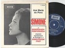 SIMONE Desfolhada Portuguesa Swedish 45PS 1969 Eurovision