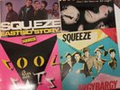 SQUEEZE 4 ORIG LPs ARGYBARGY COOL FOR CATS EASTSIDE STORY & SWEETS LP RECORDS EX