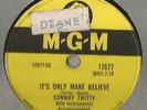RARE 78 Rpm Record Rockabilly Conway Twitty It's Only Make Believe