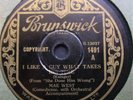Brunswick 1491  (Eng.)  Mae West  I Like a Guy What Takes His Time  1933
