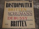 ROSTROPOVICH Britten & Debussy: Cello Sonatas DECCA Orig UK wbg SXL 1962 ED1