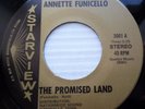 ANNETTE FUNICELLO pop 45 PROMISED LAND IN BETWEEN & OUT OF LOVE mint minus dm432
