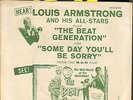LOUIS ARMSTRONG-RARE SINGLE 45- THE BEAT GENERATION-PS-MAMIE VAN DOREN- MINT