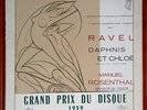 RAVEL - COMPLETE SYMPHONIC WORKS - MANUEL ROSENTHAL - 4xLPs - VEGA - C 30 A 196