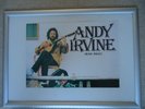 ANDY IRVINE VINTAGE GIG CONCERT POSTER RARITY 2003 ORIGINAL PRINTERS UNIQUE GEM
