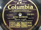 Marion Harris - COLUMBIA DB 851 - Gettin' Sentimental & Spring is Here Again