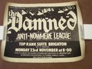 The Damned original concert poster