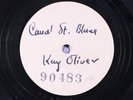 78 RPM --  King Oliver's Creole Jazz Band, 1 sided Decca shellac test 