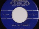 THE CAPRIS: God Only Knows / That’s What GOTHAM Doo Wop ORIG 45 VG+ Rare HEAR