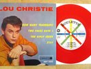 LOU CHRISTIE RARE RED VINYL SWEDEN ISSUE EP+COVER 