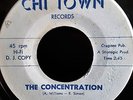 JOHNNY SAYLES-THE CONCENTRATION/NOTHING BUT HARD ROCK-45RPM-VINYL-CHI TOWN-DEMO