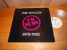 UK Subs PUNK CLEAR VINYL LP Singles 1978-1982 UK ISSUE