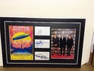 Led Zeppelin Hand Signed/Autographed Cards with Photograph & COA