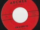 RARE ORIGINAL GARAGE ROCK ROCKABILLY 45 - THE PYRAMIDS - I'M A LOVE YA - ARCHER