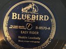 Bluebird 8570 Huddie Leadbelly  EASY RIDER /Worried Blues EE+ 78 rpm