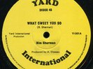 Bim Sherman & U Black - What Sweet You So UK Yard 12