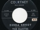 DANTES Zebra Shoot / Dragon Walk COURTNEY RARE Surf Garage 45 INSANITY  Hear