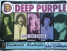 DEEP PURPLE  1987  FRANKFURT orig.Concert Poster  84 x 60 cm  TOP ZUSTAND