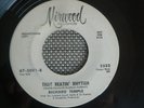 RARE NORTHERN SOUL 45 rpm RICHARD TEMPLE on MIRWOOD PROMO lb THAT BEATIN RHYTHM