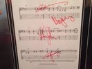 AC/DC Signed Song Sheet 
