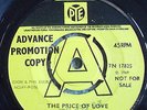 STATUS QUO The Price Of Love (+1) Pye promo 7N 17825 VG+  rock psych