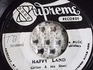 CARLTON & HIS SHOES Happy Land/Love Me Forever Supreme 45 rocksteady G+