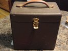 Heavy Duty Metal 78rpm Vinyl Record Case/Holder Vintage Holds 50-10