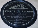 78rpm Russian Opera - Victor 61138 - A. MICHAILOWA - M. Davidow - La Traviata